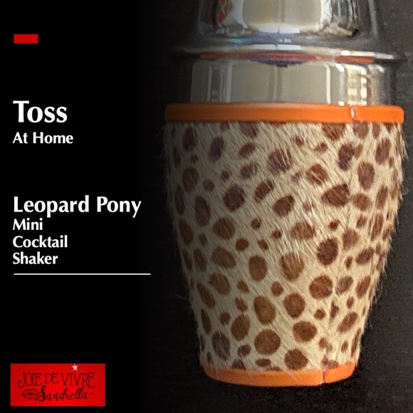 Art Boozel Cocktail Book + Toss Mini Cocktail Shaker, Leopard Pony - 8 Ounce - Picture 5 of 14